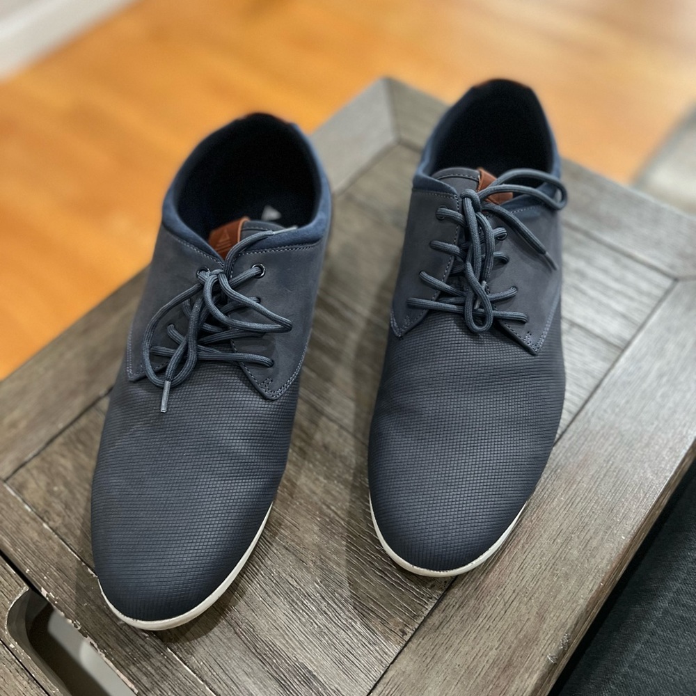Aldo casual lace ups, navy in color, size 10 1/2